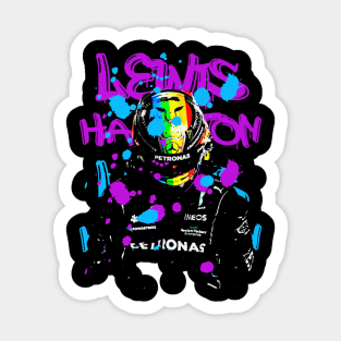 Lewis Hamilton Neon Sticker